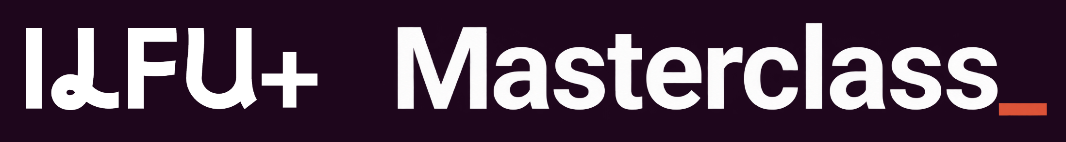 ILFU+ Masterclass logo landscape dieppaars