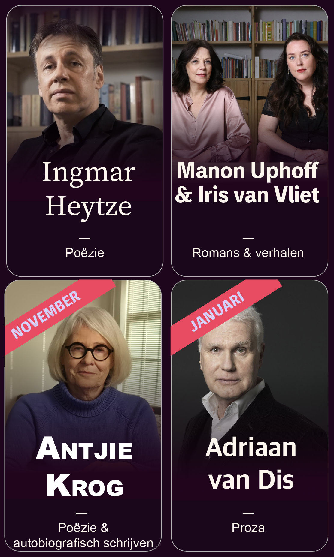 De vier online masterclasses van ILFU+